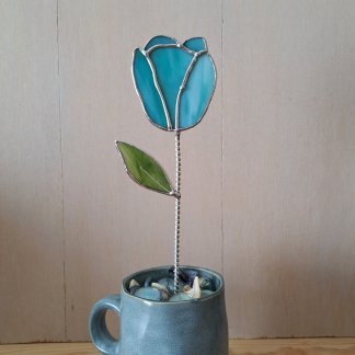 Décor floral - Tulipe turquoise